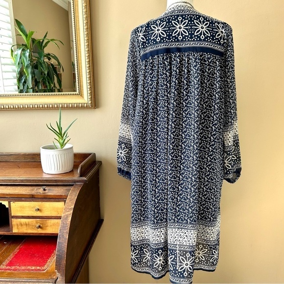 Anthropologie Kas New York Grazia Floral Embroidered Midi Peasant Dress Size XS - Picture 7 of 12